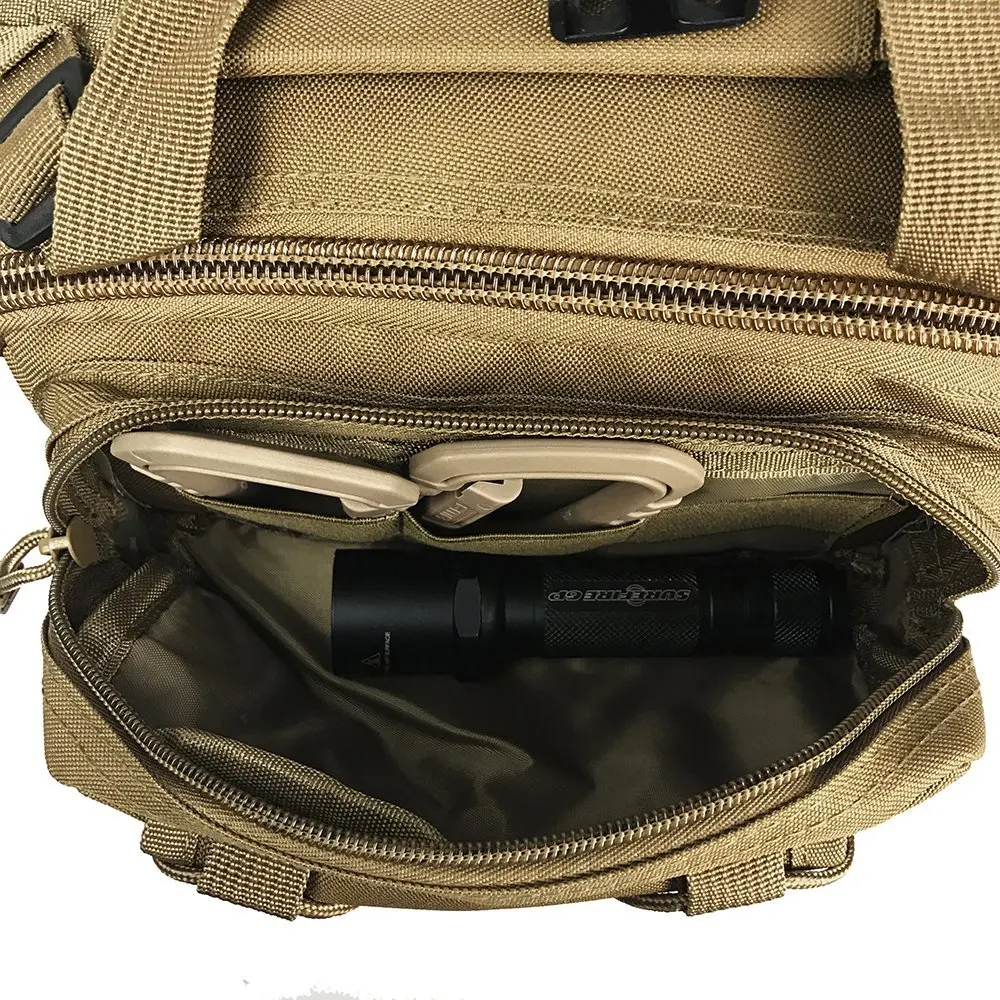 FREE SAMPLE Tactical Gear Molle Multifunctional Sling Shoulder Backpack Daypack Bag for Camping Hiking