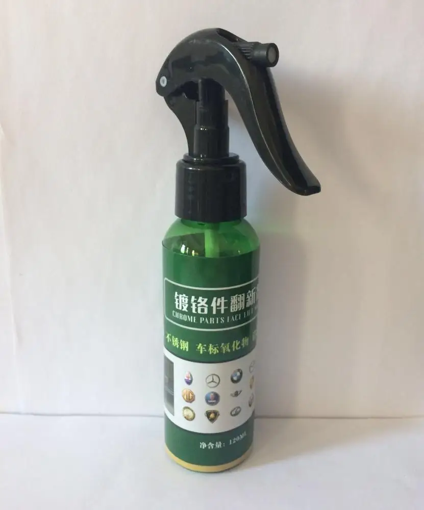 car chrome parts face lift agent , spray hair white restoration reducer panel plate glazing wax 120ml