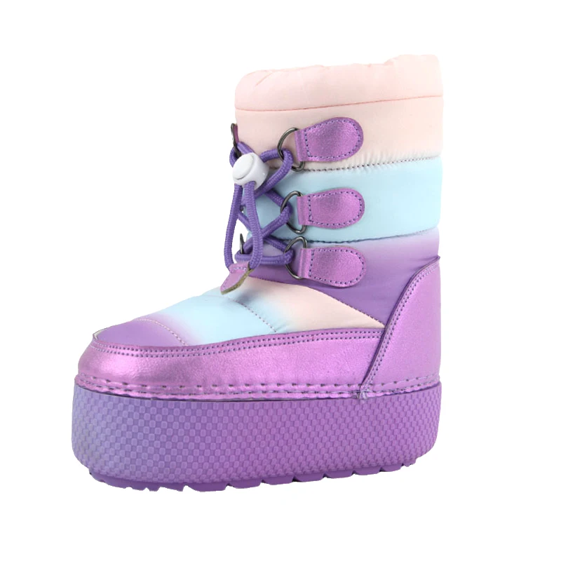 Little kids snow boots water-resistant winter shoes for children and toddlers