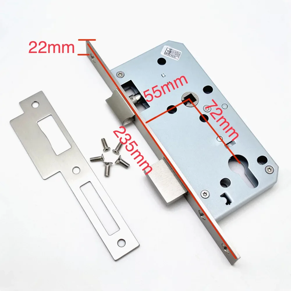 Factory Price Smart Door Lock Body Mortise Key Bathroom Wooden Sliding Door Electronic Lock Body