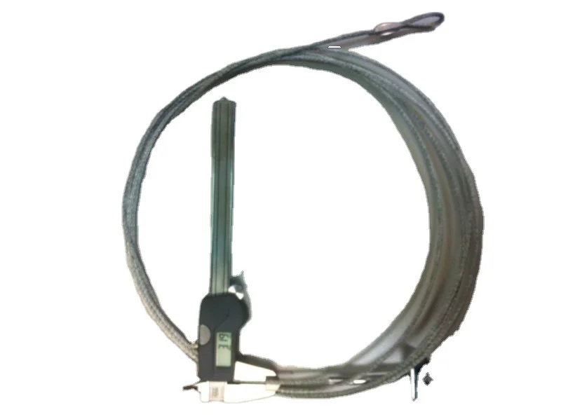 Регулируемый трос из нержавеющей стали под заказ с прессованной петлей для велосипедов и мотоциклов, стальной трос с оцинкованным покрытием