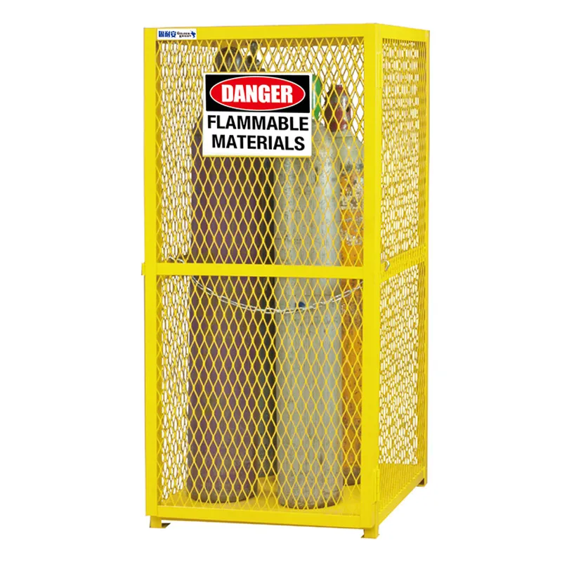 Gas Cylinder Cabinet for 9 Cylinder, Metal Gas Storage Cabinet