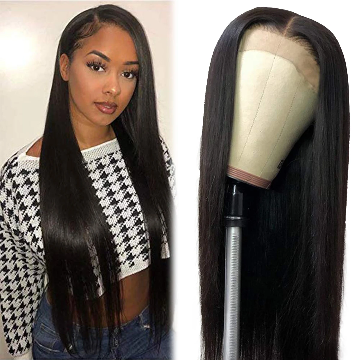 13x4 13x6 прямые кружевные передние парики из натуральных волос бразильский прозрачный с прямыми 30 32 дюймов закрытия фронта шнурка парик для женщин