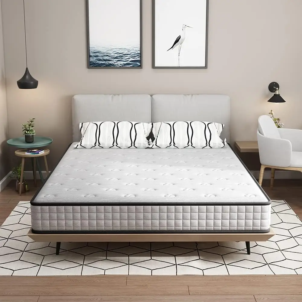 12 Inch Memory Foam Mattress in a Box,Green Tea Infused,Hypoallergenic Bamboo Charcoal,Made in USA,Full Size Bed,