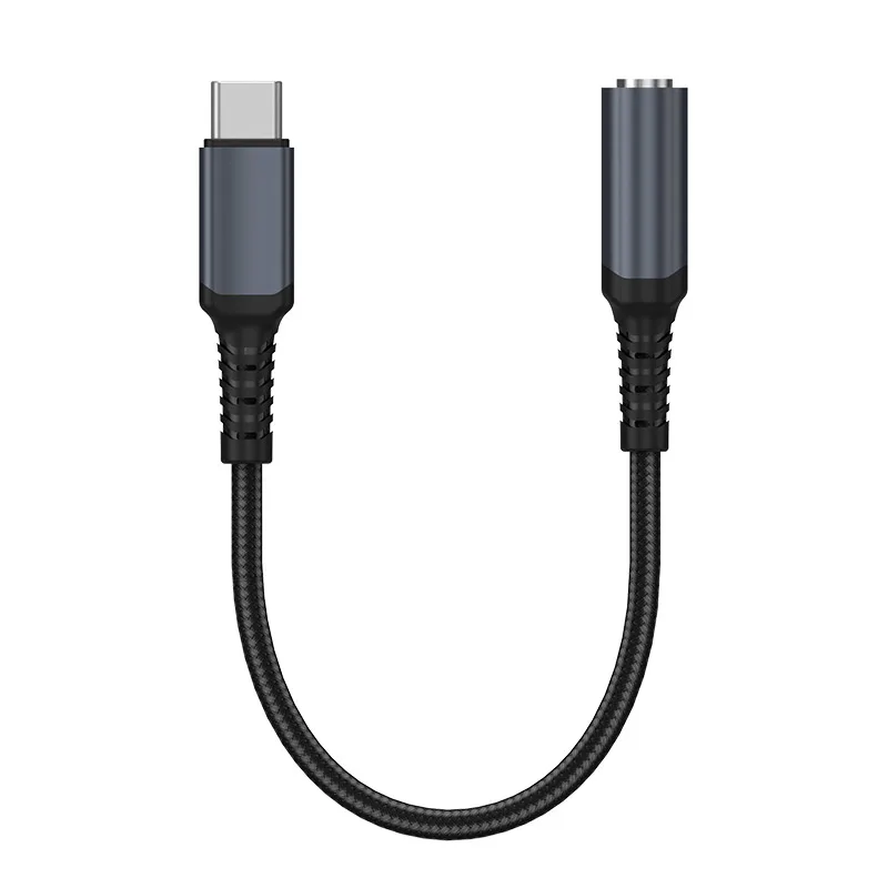 DongGuan Manufacturer c type to 3.5mm headphone audio jack adapter cable