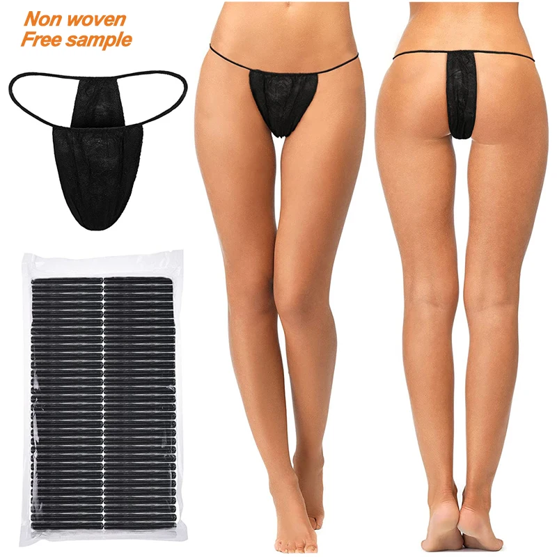 Women Disposable Non Woven Spa Massage G String T-Back Thong Tanga G-String