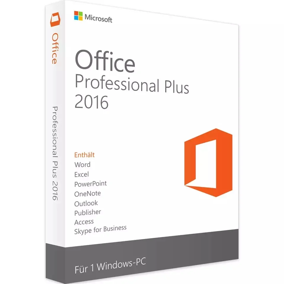 Office 2016 Professional Plus для лицензионного ключа Windows 100% онлайн