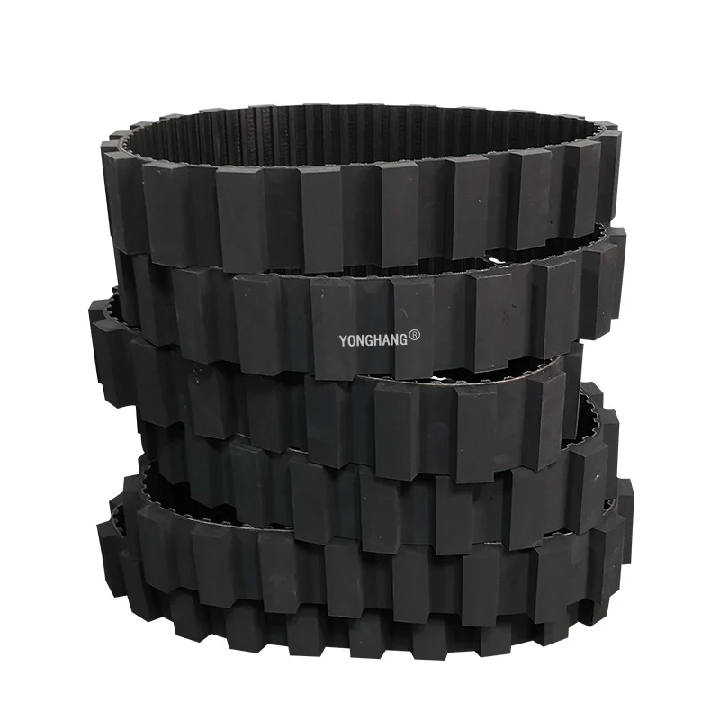 Custom Black Rubber Endless Track belt for Robot Power Transmission