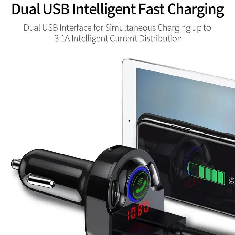MONFONK 3.1A двойное зарядное устройство USB G32 5 0 Автомобильный MP3-плеер с TF-картой/USB