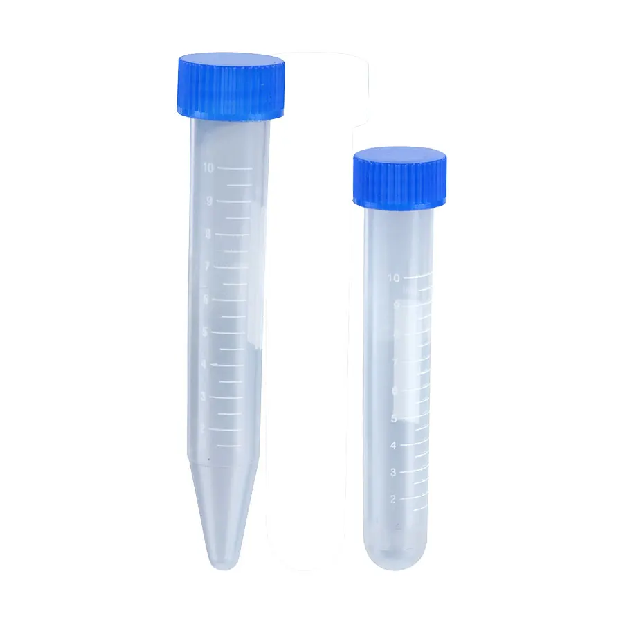 15ml 50ml Disposable Round Graduated Plastic Conical Bottom Centrifuge Tubes with Screw Cap