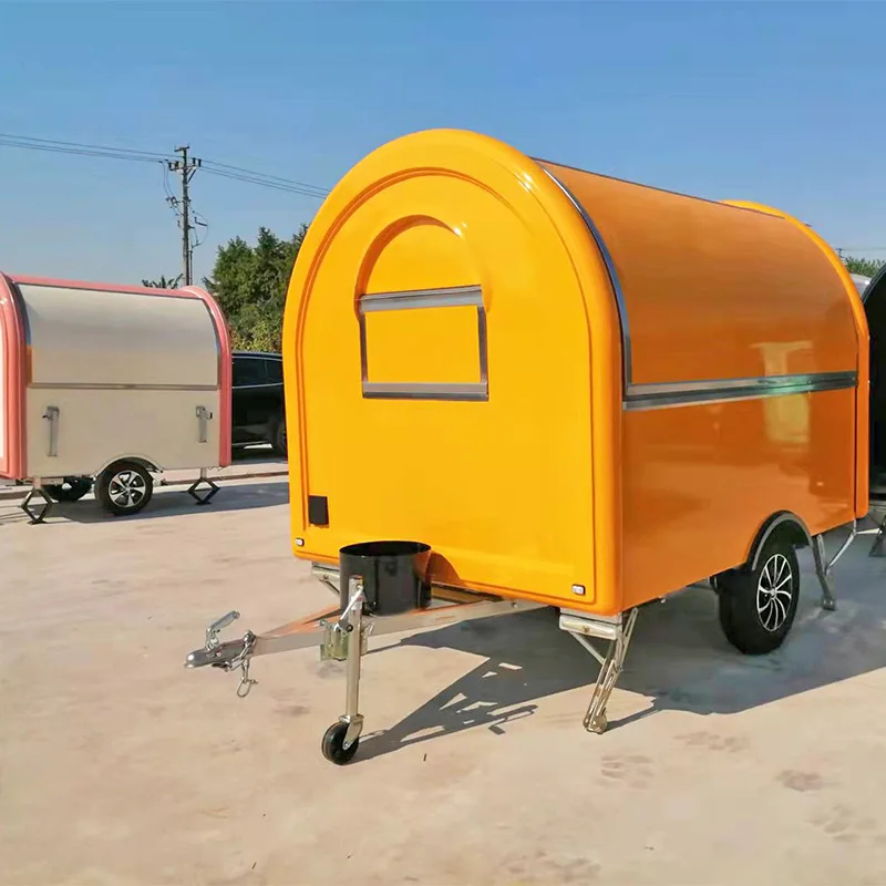 Automatic Sales Beer Coffee Hot Dogs Fully Equipped Kitchen Food Truck Outdoor Fast Food Trailer Mobile Food Catering Trailer