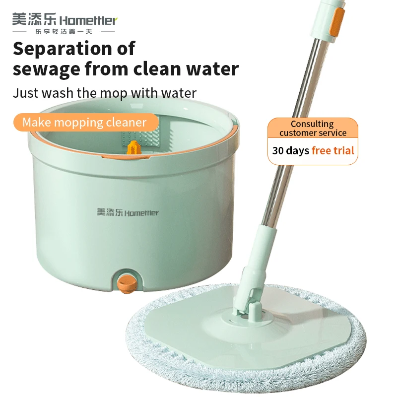 Livinghue intelligent 360 magic easy spin of cleaning with scraping teeth mop bucket