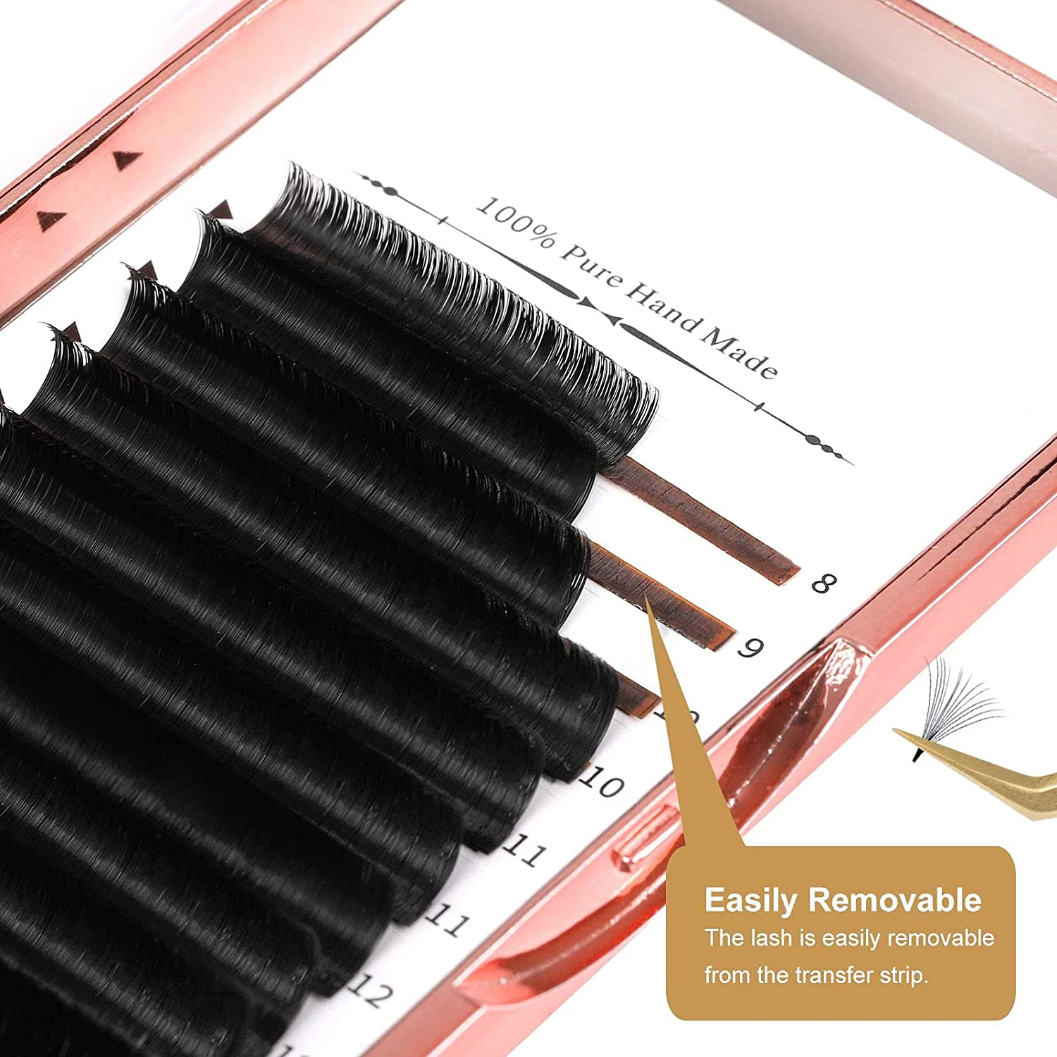  2021 new arrivals classic sink mink lash extension Russian Volume eyelashes individual