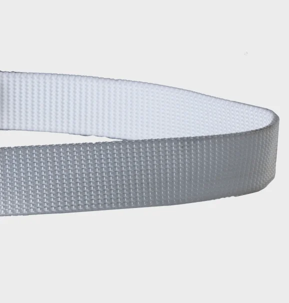 Formal Casual Fashion Custom Made Durable White Canvas Belt with Metal Buckle