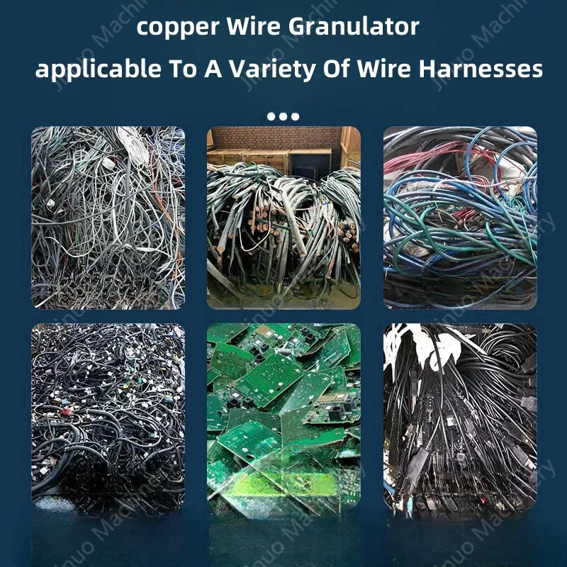Factory Direct Resource Recycling Crusher Wire Recycling Plastic Copper Wire Sorting Equipment Copper Rice Machine