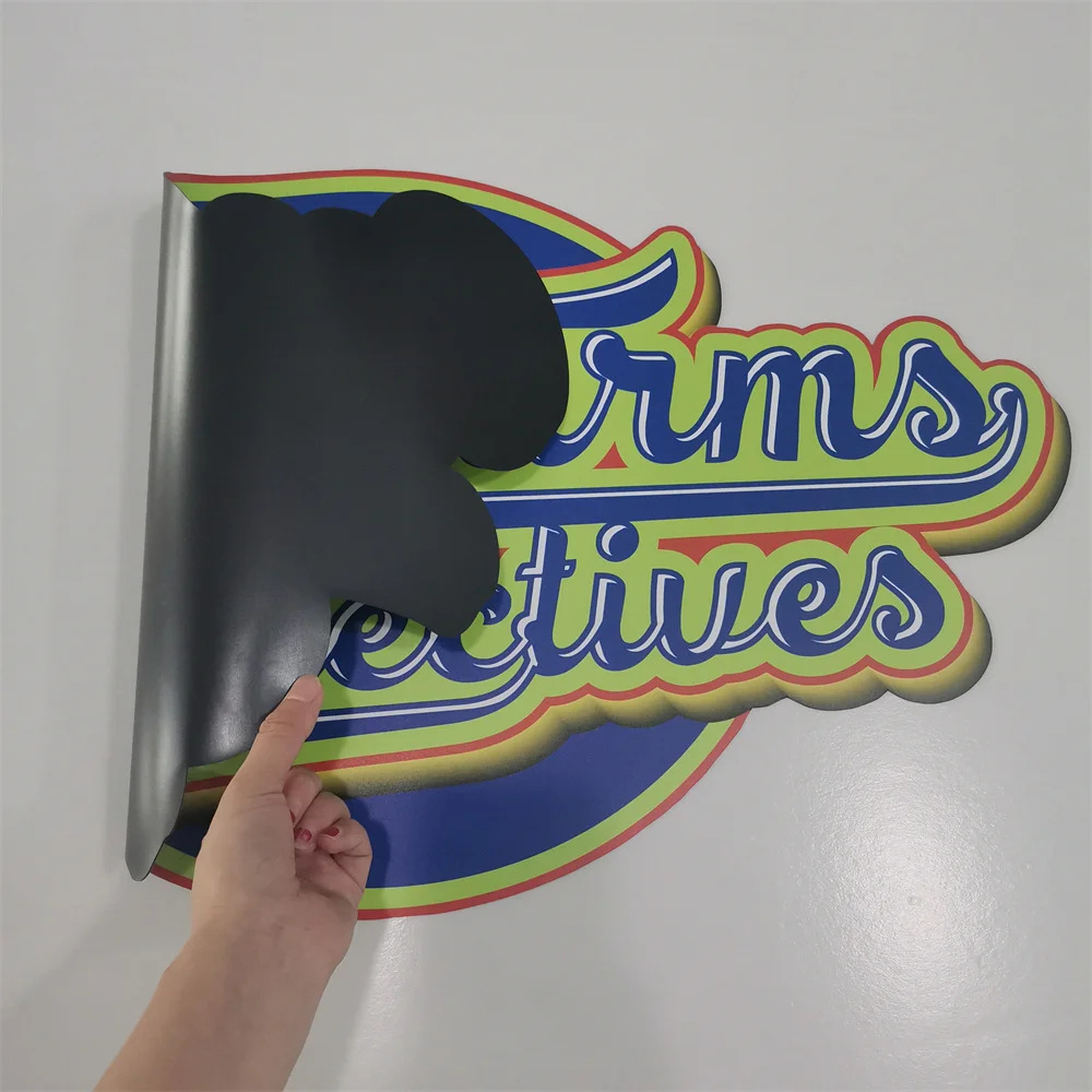 Customized Logo PVC Sticker Magnetic Decorative Irregular Shape UV Printed Refrigerator Magnet for Home Car Body