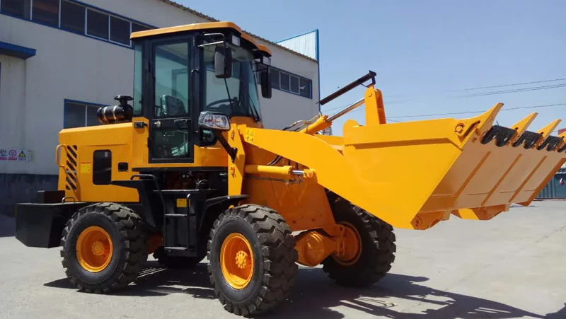 1.8t Mini Articulated Wheel Loader ZL18F with Yunnei Engine Front End Loader With Single Joystick Mechanical Pilot Control