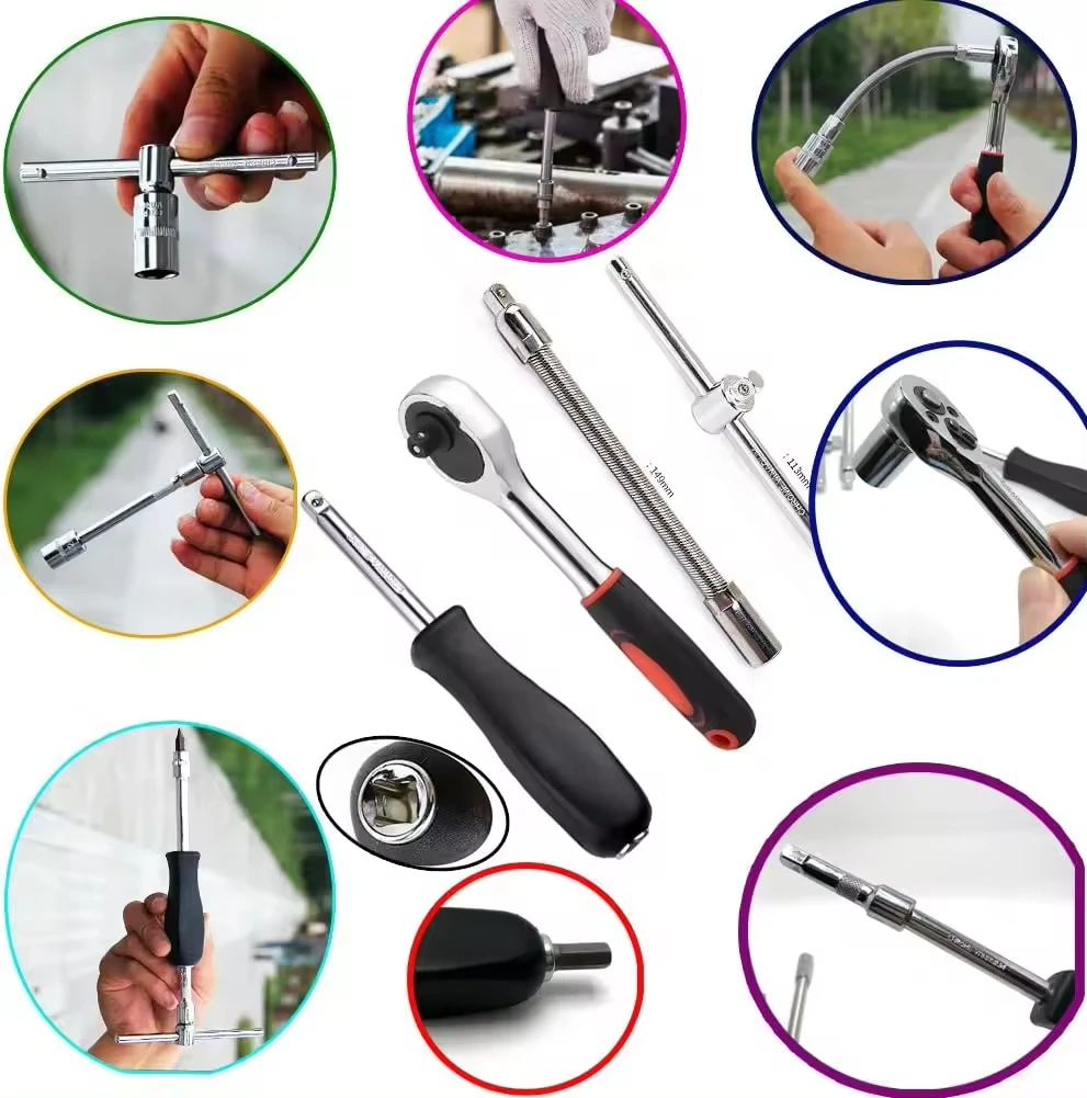 PEXMARTOOLS factory 48 in 1 Cr-V wrench Multi-function Wrench Universal Easy Use Socket Wrench Home Vehicle Hand Tools