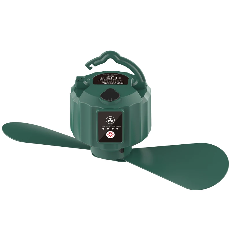 Light Duty Collapsable Cranking Powered Mini Camping Fan Lightcamping Lantern With Ceiling Fan Light