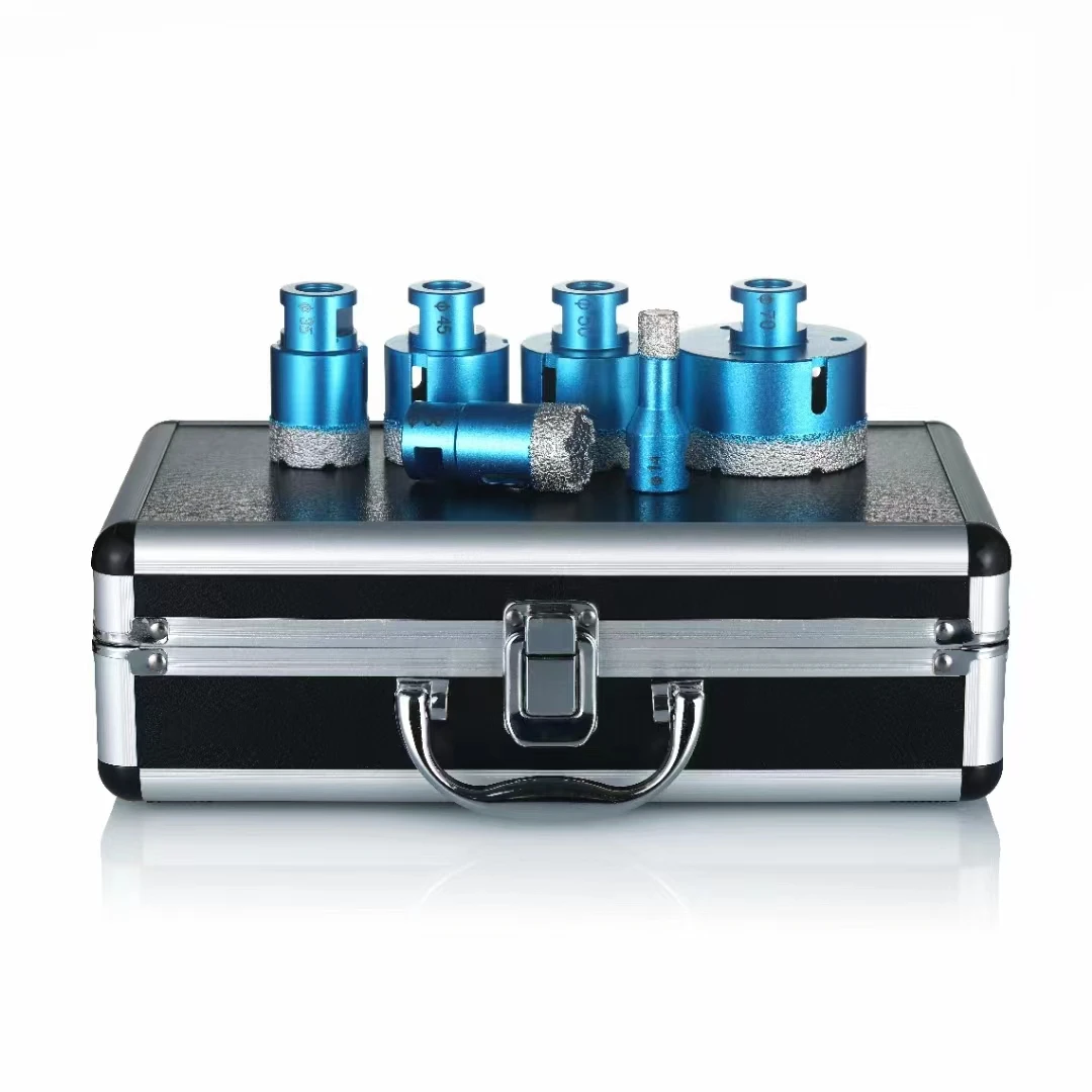 Vacuum Brazed Diamond Tile Porcelain Ceramics Hole Core Drilling Bits Sets for porcelain tile