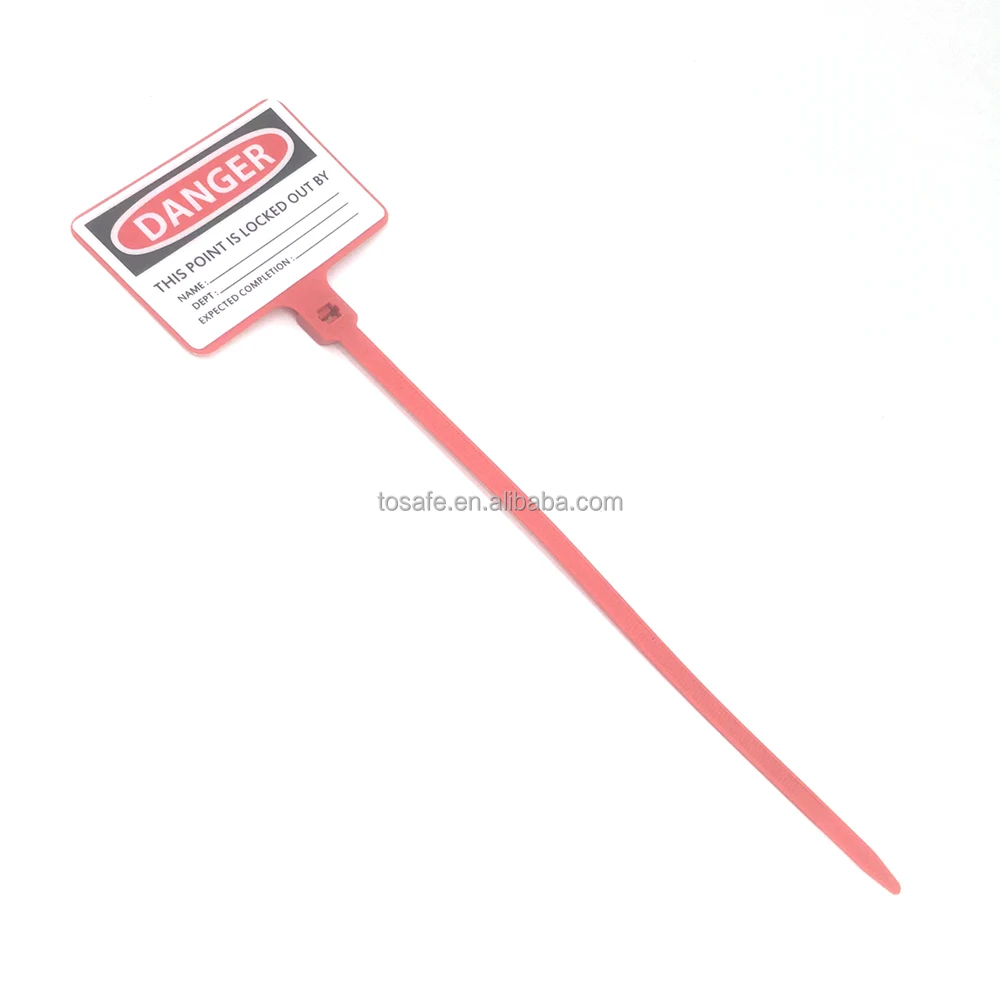 Polypropylene Easy to Use and throw Single Use Electrical Safety Tag Test LOTO Lockout Tagout Ties Tag Label