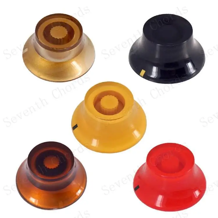 Wholesale guitar tophat knob electric guitar knob replacement custom barrel guitar knob for bass