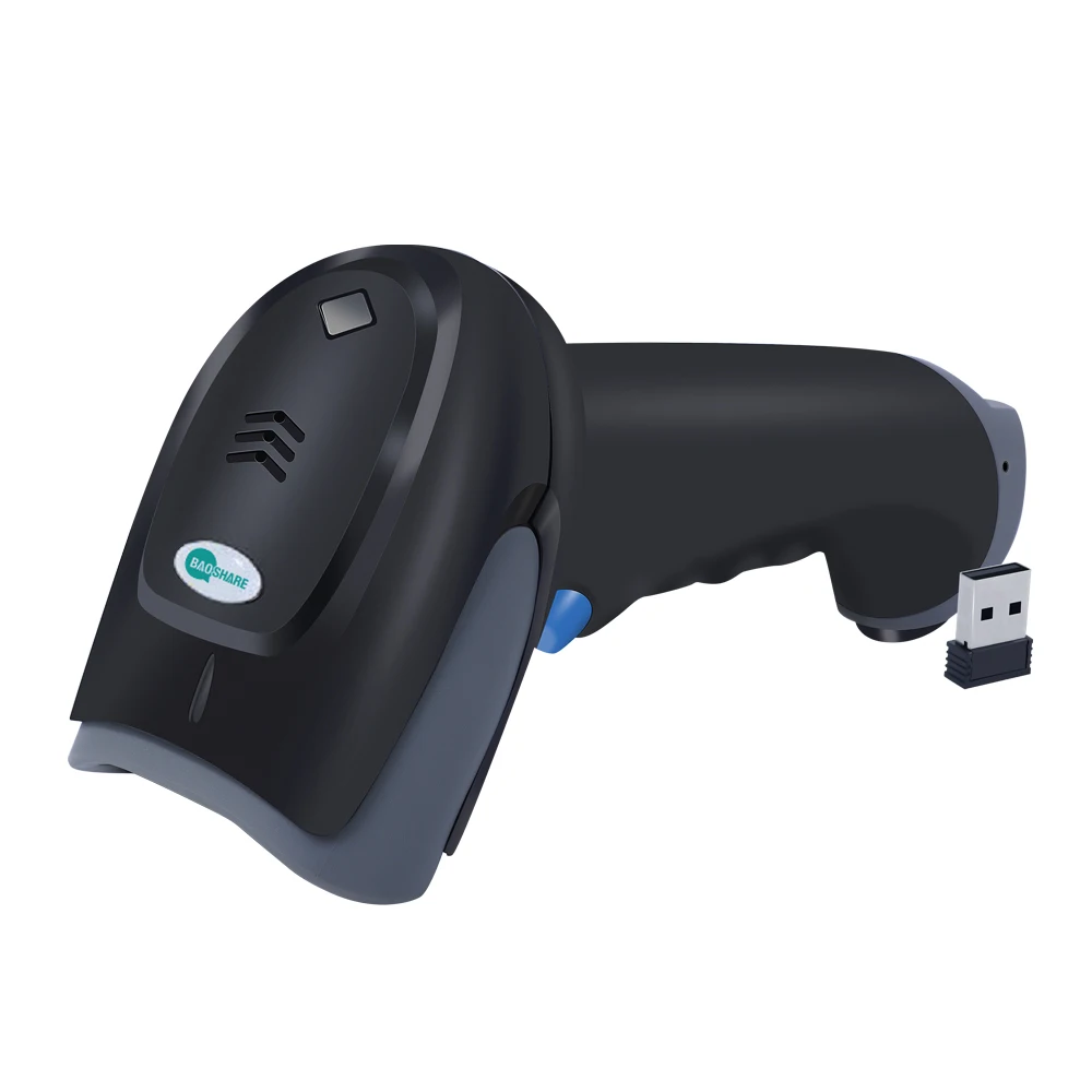 Supermarket Wireless Barcode Reader USB Portable 1D Laser China Barcode Scanner