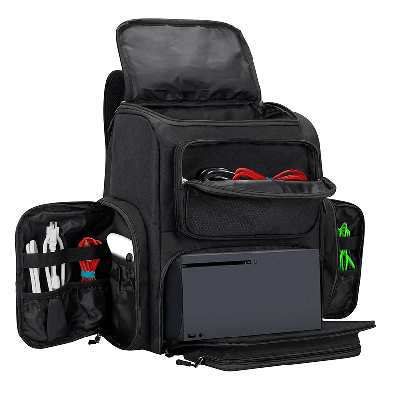 Travel Carrying Case Compatible with Xbox Monitor Storage Case Inner Divider for Game Console and Other Gaming Accessories