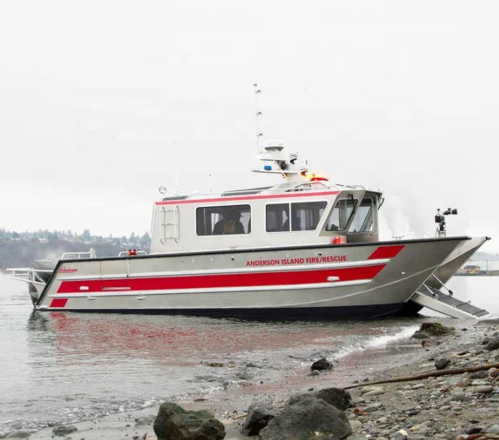 9m aluminum catamaran patrol work boat