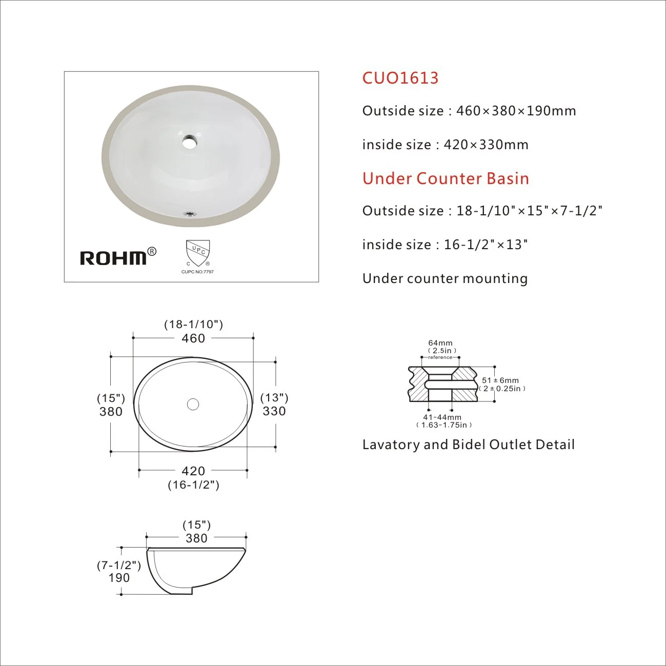 CUO1613 Wash Basin Small Sink Vitreous China Undermount Ceramic Basin Small Size Wash Basin