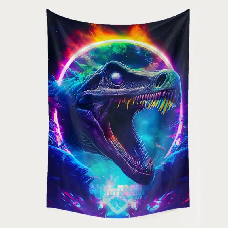 Custom Polyester Decorative Tapestry Personalize Animal style Designs Psychedelic Tapiz Wall Hanging Wall Decor Bedroom Office