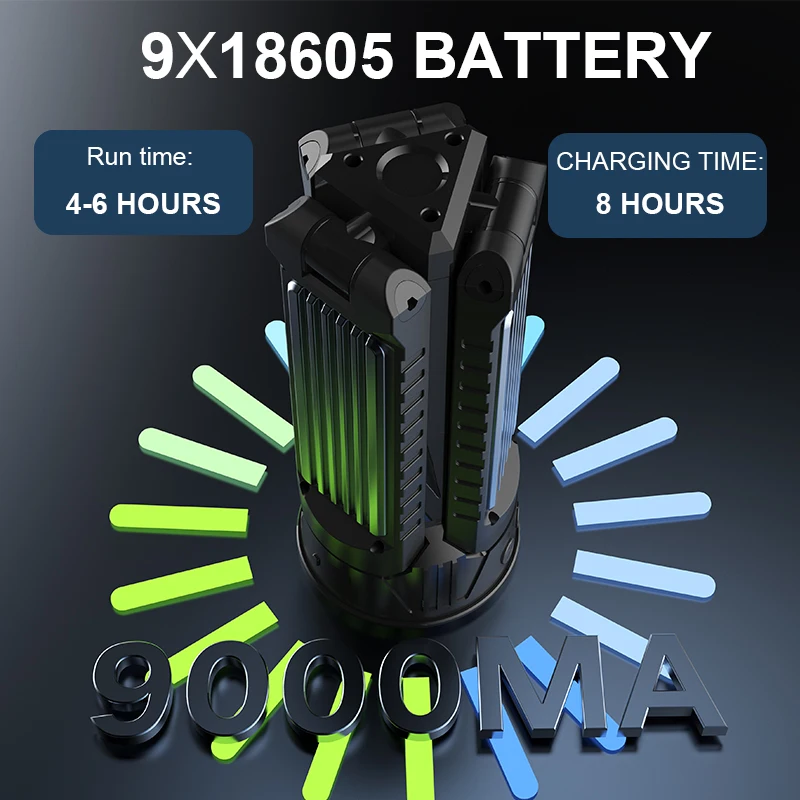 Conpex 18W Yellow White Color Lamp Portable Bright Camping Tent Led Light Camping Light Telescopic and Collapsible Night Light