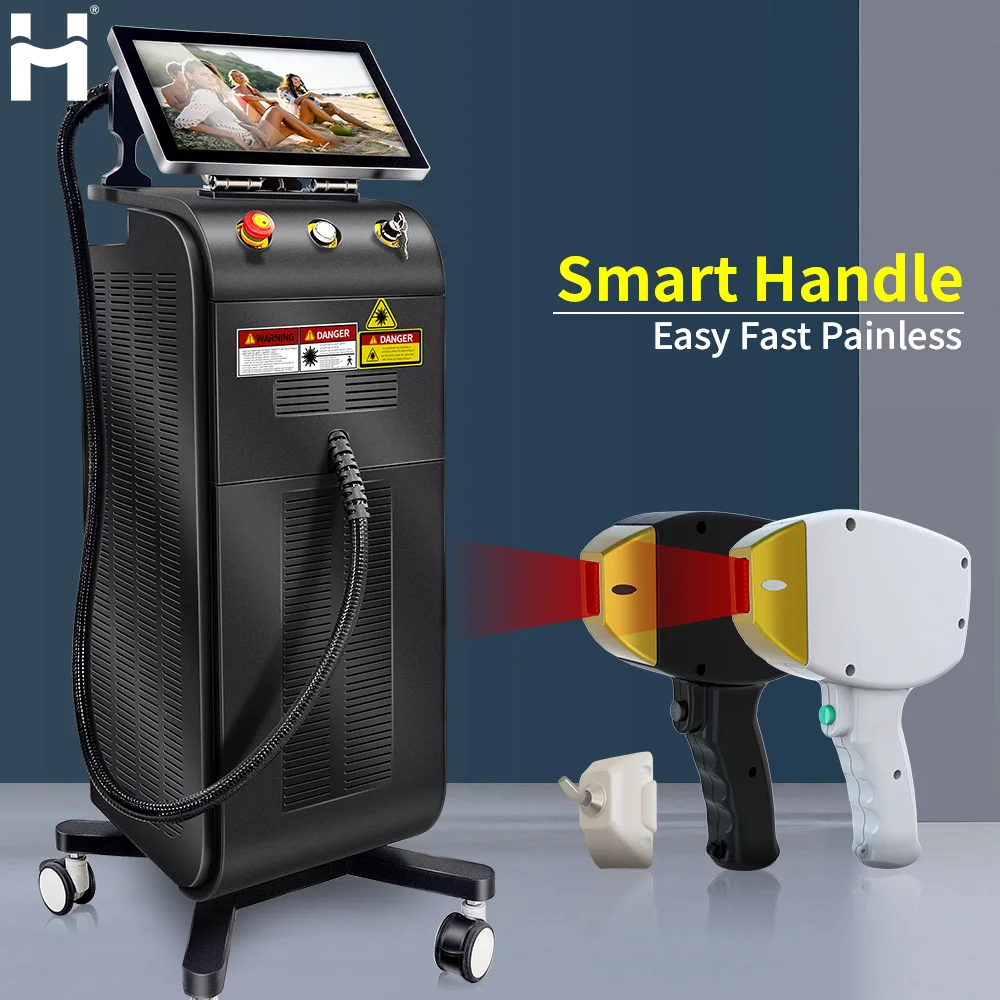 High Power Huamei Laser 808nm Diode Laser Hair Removal 3 Wavelengths Laser Hair Removal Beauty Machine
