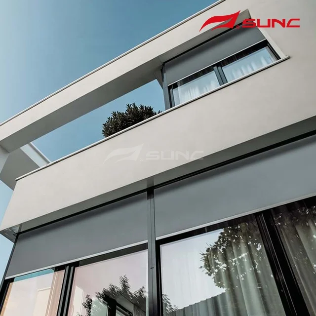 Roller blind luxury smart dual roller blinds 100% blackout day night window electric motorized window blinds