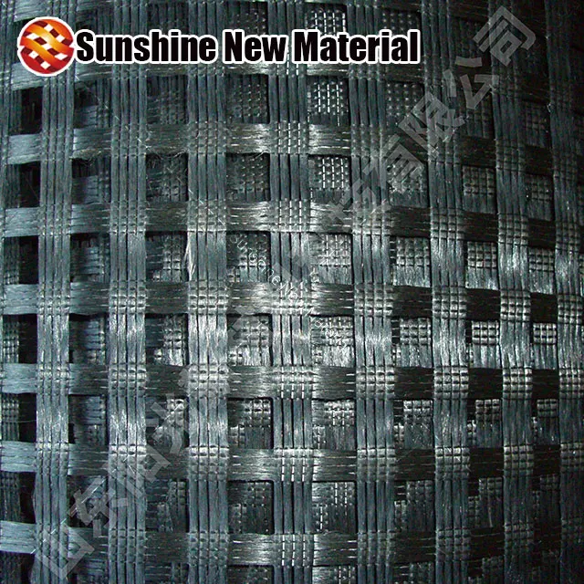 Fiberglass fabric mesh geogrid 100KN with CE