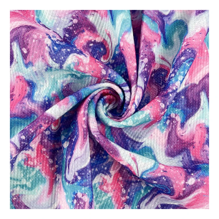 Супермягкая теплая матовая трикотажная вафельная ткань из полиэстера и хлопка для