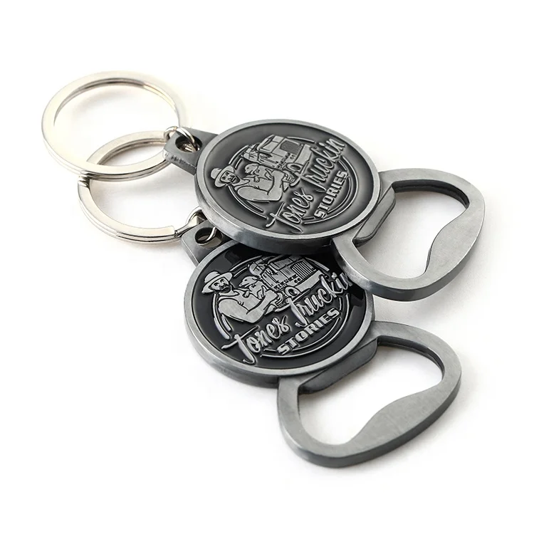 Custom Metal key ring chain beer Bottle Opener with
