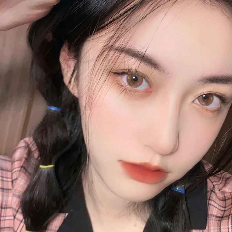Colored Cosplay Contacts 1 Pair Contact Lenses Red Brown Gray Blue Pink Lenses For Eyes Beauty monthly contact lenses