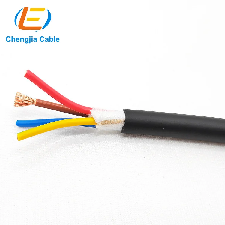 4X0.5, 4x0.75, 4x1,4x1.5, 4X2.5,4X4,Double Shielded, VFD Motor Supply Cable Robot Cables Shielded EMI Preferred Motor Power