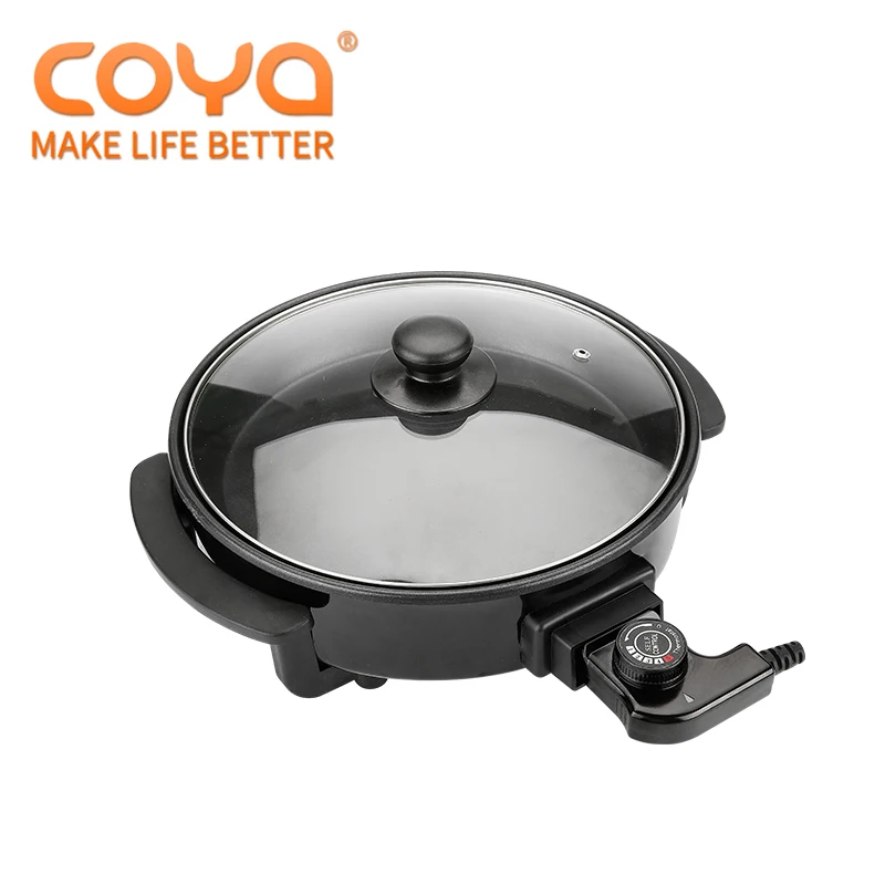 Thermostat System28cm Electric Non-stick Pan Deep Fryer With 4 / 5 / 7 / 9cm Depth