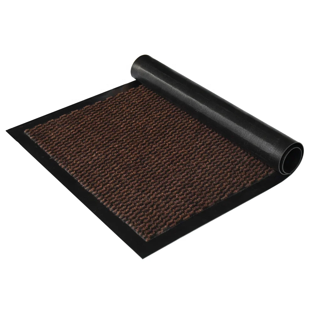 Welcomed Tufted design PP material Customized size and package of factory directly supply mobile cut pile door mat