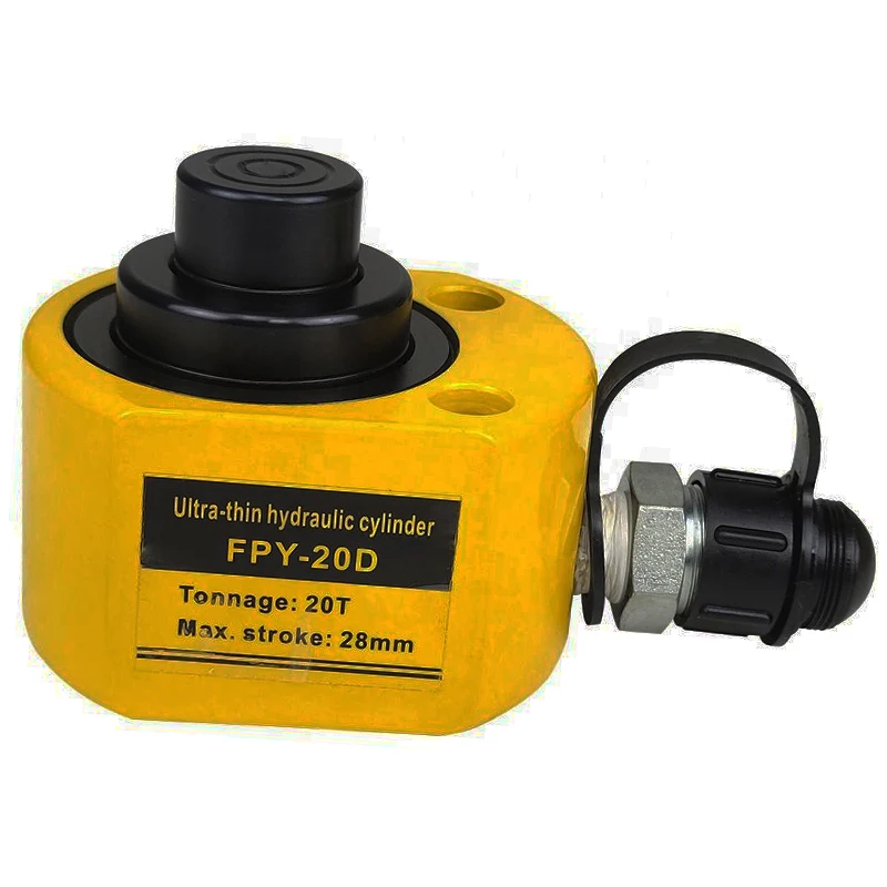 FPY-20D 28mm Maximum Stroke 20T Ultra-thin Multi-section Jack Low Hydraulic Lifting Jack Small Telescopic Hydraulic Cylinder