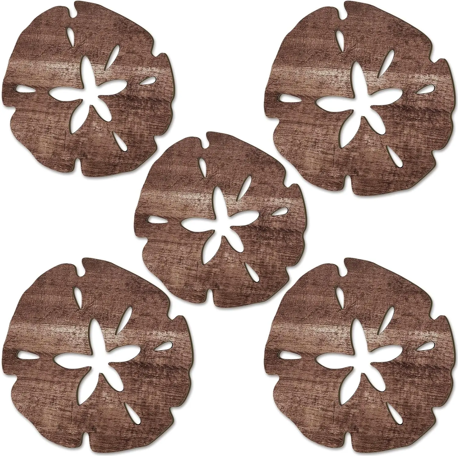 Summer Coastal Sand Dollar Wall Decor Beach Wall Art Decor Wood Ocean Sand Dollar Decor Wooden Coastal Wall Art Hanging Signs