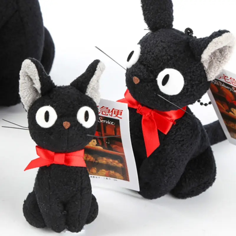 Студия Ghibli Hayao Miyazaki Kiki служба доставки черная JiJi плюшевая игрушка мини кошка мягкая брелок кулон