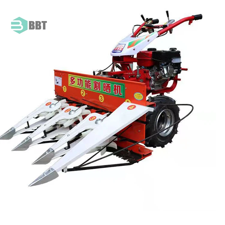Farms Rice Corn Soybean Pepper Sesame Reed Harvester Reapers Hand Control Reaper Binder Mini Combine Harvester