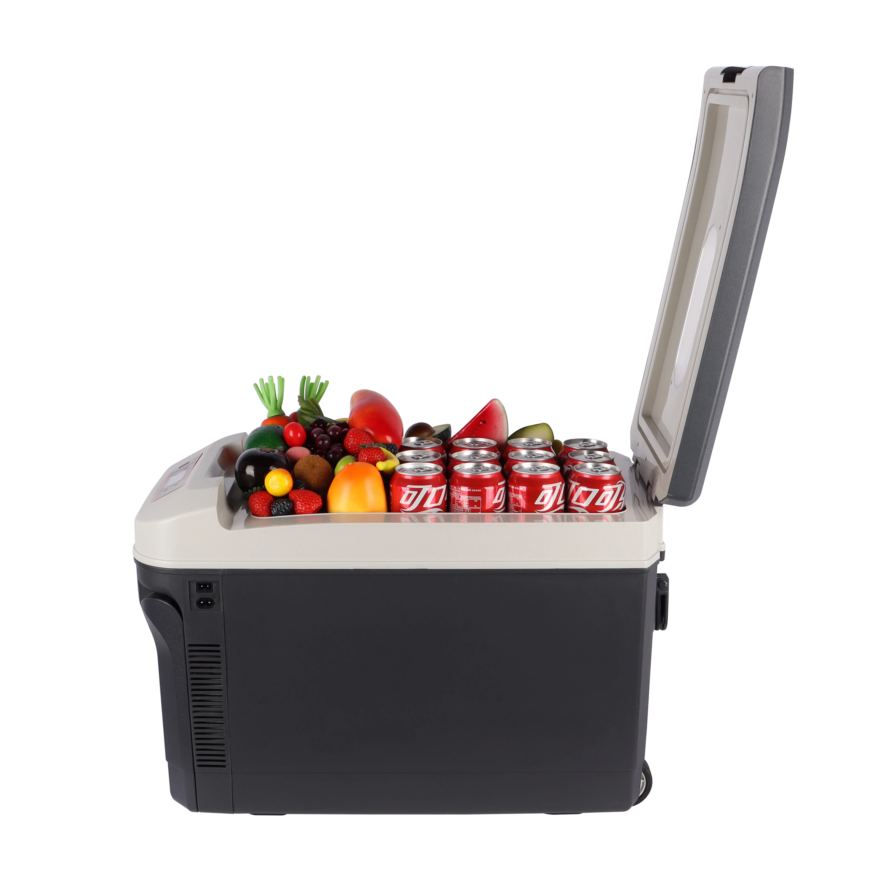 wholesale 35 liter car cooler box 12v double cooling car fridge portable refrigerator