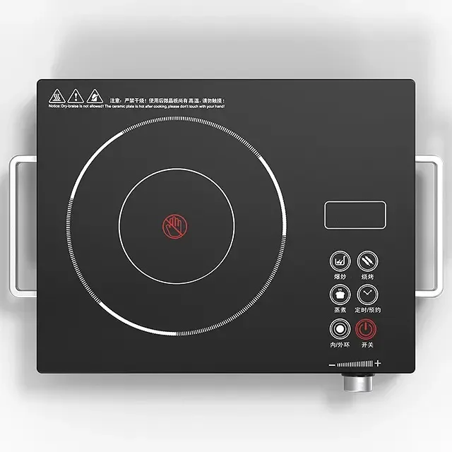 2023 New Design Solar Powered Stove Cooker 12v Dc 600W Battery Powered Cooker Ceramic Cooktops