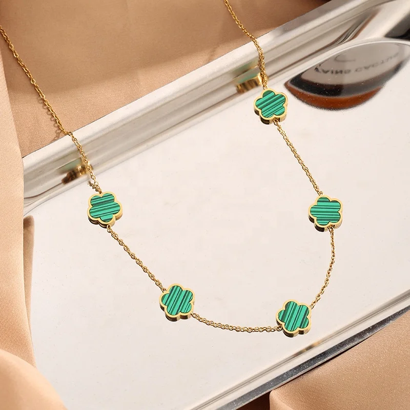 chain factory hot sale PVD gold plated stainless steel necklace women jewelry and accessories fashion Stainless steel jewelry