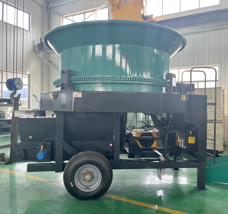 New tractor trailed hay bale crusher cattle feed processing machine disc type hay bale breaker for dairy farm