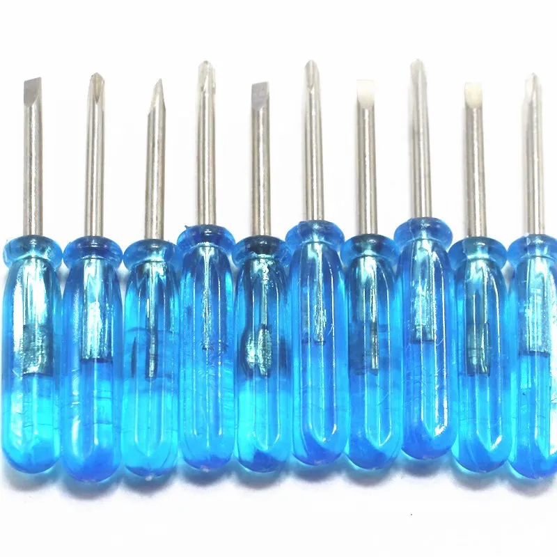 Mini Slotted Screwdriver Blue Crystal Transparent 4.5mm x 2mm Screwdriver